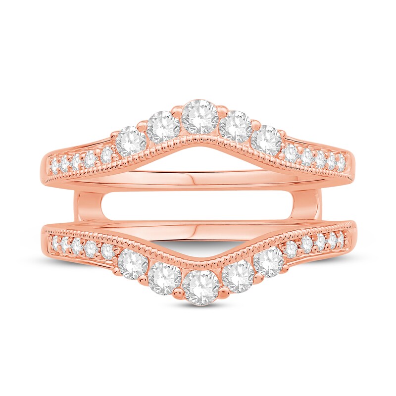 Main Image 3 of Previously Owned Diamond Anniversary Enhancer Band 5/8 ct tw Round 14K Rose Gold