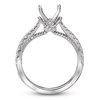 Thumbnail Image 2 of Previously Owned Diamond Engagement Ring Setting 1/3 ct tw Round Platinum