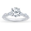 Thumbnail Image 2 of Previously Owned Certified Marquise-Cut Diamond Engagement Ring Setting 1/2 ct tw 14K White Gold