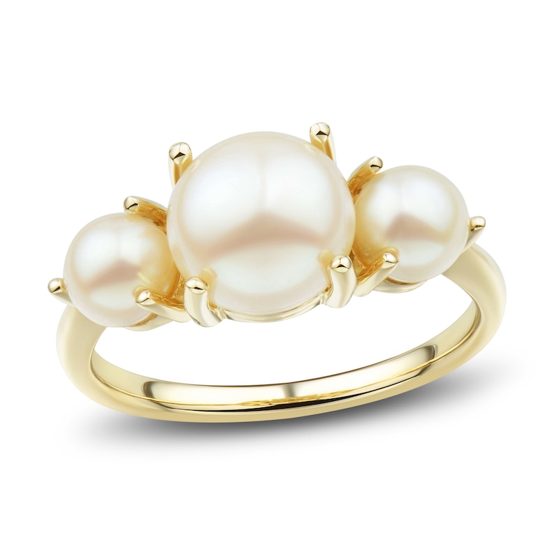 Main Image 1 of Previously Owned Freshwater Cultured Pearl Ring 14K Yellow Gold 8-8.5mm