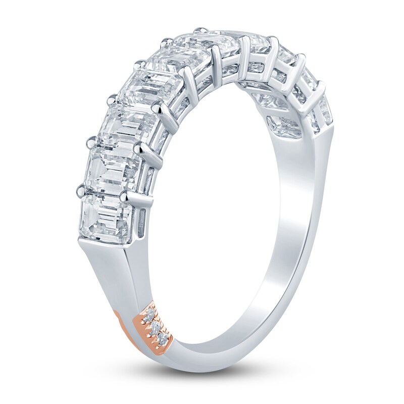 Main Image 2 of Previously Owned Pnina Tornai Lab-Grown Diamond Anniversary Band 2 ct tw Emerald 14K White Gold