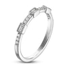 Thumbnail Image 2 of Previously Owned Round & Baguette-Cut Diamond Stackable Anniversary Band 1/8 ct tw 14K White Gold
