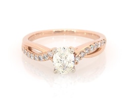 Previously Owned Oval-Cut Diamond Engagement Ring 7/8 ct tw 14K Rose Gold Size 7