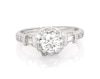 Thumbnail Image 1 of Previously Owned Round-Cut Diamond Halo Engagement Ring 1 ct tw 14K White Gold Size 6.25