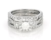Thumbnail Image 1 of Previously Owned Round-Cut Diamond Halo Bridal Set 1-1/4 ct tw 14K White Gold Size 5.75