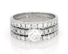 Thumbnail Image 1 of Previously Owned Round-Cut Diamond Bridal Set 1-1/2 ct tw 14K White Gold Size 7.5