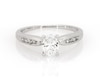 Thumbnail Image 1 of Previously Owned Oval-Cut Diamond Engagement Ring 1/2 ct tw 14K White Gold Size 5.5