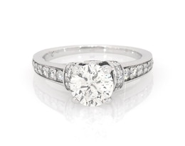 Previously Owned Round-Cut Diamond Engagement Ring 1-1/2 ct tw 14K White Gold Size 5