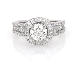 Previously Owned Neil Lane Round-Cut Diamond Engagement Ring 2-1/2 ct tw 14K White Gold Size 6.5