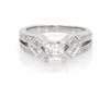 Thumbnail Image 1 of Previously Owned Princess-Cut Diamond Engagement Ring 1 ct tw 14K White Gold Size 5.75