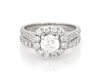 Thumbnail Image 1 of Previously Owned Neil Lane Round-Cut Diamond Halo Bridal Set 1-1/2 ct tw 14K White Gold Size 5