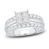 Thumbnail Image 1 of Previously Owned Diamond Engagement Ring 2 ct tw Princess/Round 14K White Gold