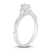 Thumbnail Image 2 of Previously Owned Diamond 3-Stone Engagement Ring 5/8 ct tw Princess/Round 14K White Gold