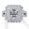 Thumbnail Image 1 of Previously Owned Diamond Ring Setting 1-1/2 ct tw Round-cut 14K White Gold
