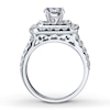 Thumbnail Image 2 of Previously Owned Diamond Ring Setting 1-1/2 ct tw Round-cut 14K White Gold