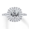 Thumbnail Image 1 of Previously Owned Diamond Ring Setting 3/4 carat tw Round 14K White Gold