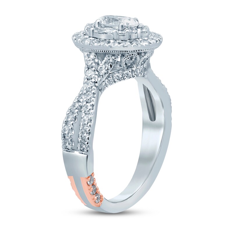 Main Image 2 of Previously Owned Pnina Tornai I Love You More Than Words Can Say Diamond Engagement Ring 1-3/8 ct tw Oval/Marquise/Round 14K White Gold