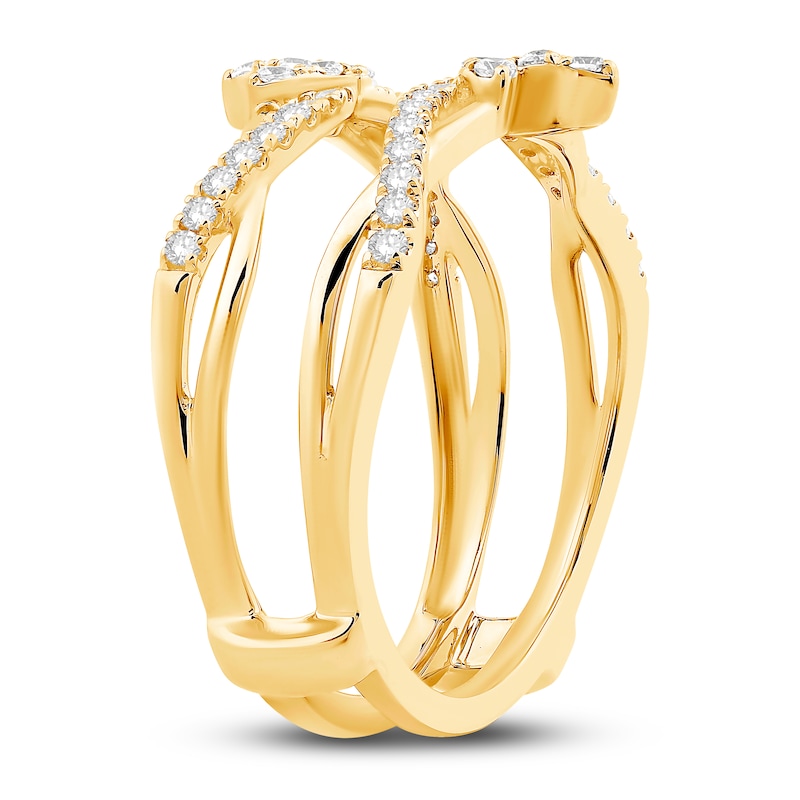 Main Image 2 of Previously Owned Diamond Enhancer Ring 1/3 ct tw Round 14K Yellow Gold