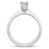 Thumbnail Image 2 of Previously Owned Diamond Engagement Ring Setting 3/8 ct tw Round Platinum