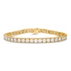 Thumbnail Image 1 of Previously Owned Lab-Created Diamond Tennis Bracelet 8 ct tw Round 14K Yellow Gold
