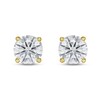 Thumbnail Image 2 of Previously Owned Lab-Grown Diamond Solitaire Stud Earrings 1 1/2 ct tw Round 14K Yellow Gold (SI2/F)