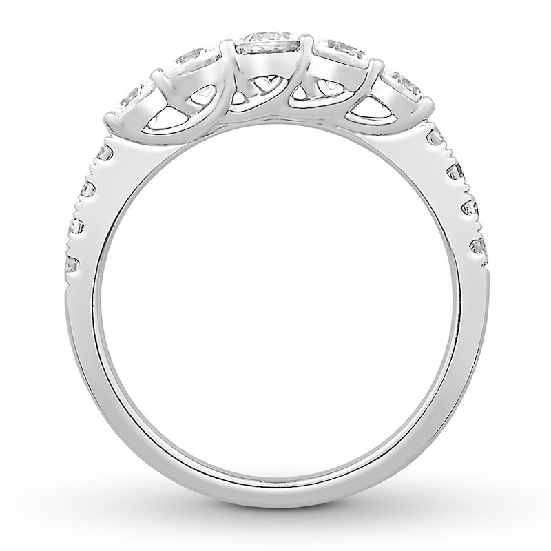 Main Image 2 of Previously Owned Colorless Diamond Anniversary Band 1/2 ct tw 14K White Gold