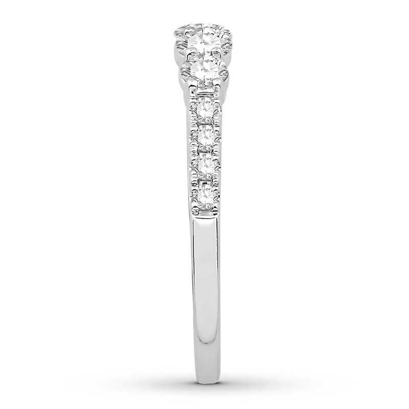 Main Image 3 of Previously Owned Colorless Diamond Anniversary Band 1/2 ct tw 14K White Gold