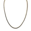 Thumbnail Image 2 of Previously Owned Black Diamond Tennis Necklace 7-1/2 ct tw Round 14K Yellow Gold 17"