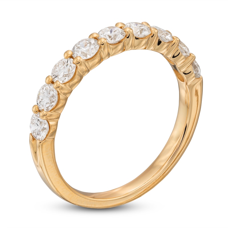 Main Image 2 of Previously Owned Lab-Grown Diamond Anniversary Band 1 ct tw Round 14K Yellow Gold