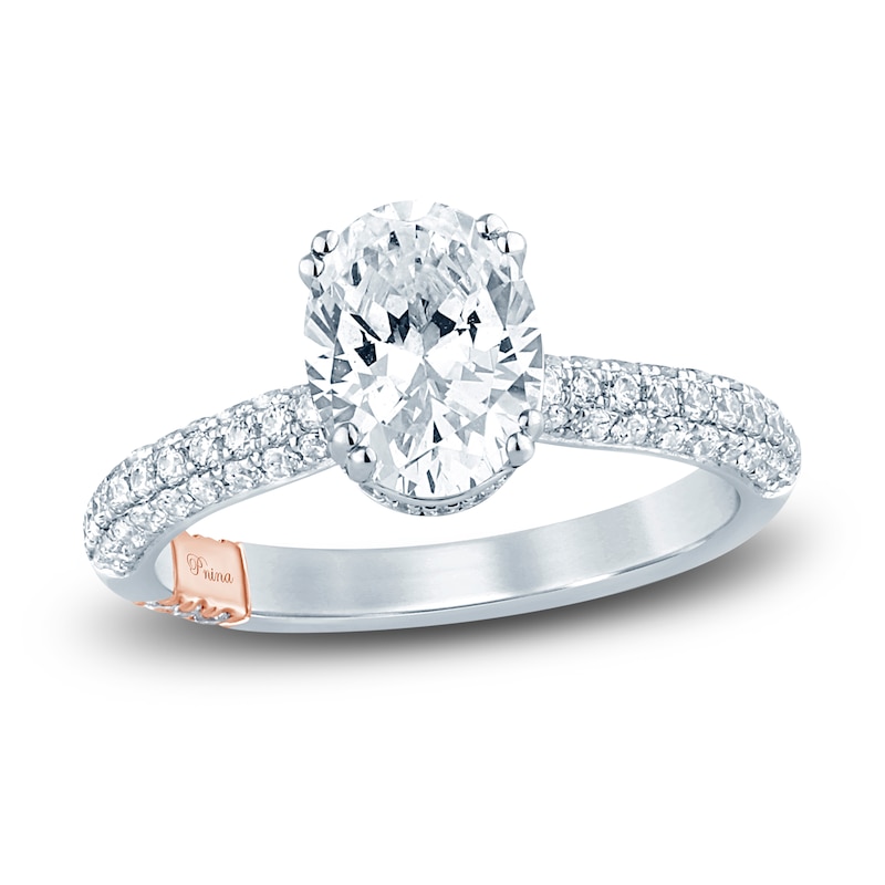 Main Image 1 of Previously Owned Pnina Tornai Lab-Grown Diamond Engagement Ring 2-5/8 ct tw Round 14K White Gold