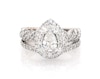 Thumbnail Image 1 of Previously Owned Pnina Tornai Pear-Shaped Diamond Halo Bridal Set 1-7/8 ct tw 14K White Gold Size 5.25