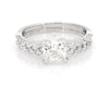 Thumbnail Image 1 of Previously Owned Cushion-Cut Diamond Bridal Set 2 ct tw 14K White Gold Size 8