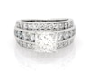 Thumbnail Image 1 of Previously Owned Princess-Cut Diamond Engagement Ring 3-1/2 ct tw 14K White Gold Size 6