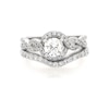 Thumbnail Image 1 of Previously Owned Round-Cut Diamond Twist Bridal Set 1 ct tw 14K White Gold Size 5.75