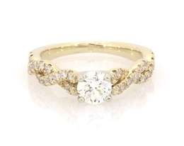Previously Owned Round-Cut Diamond Engagement Ring 1 ct tw 14K Yellow Gold Size 6