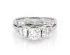 Thumbnail Image 1 of Previously Owned Princess-Cut Diamond Bridal Set 1-1/2 ct tw 14K White Gold Size 6.75