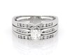 Thumbnail Image 1 of Previously Owned Round-Cut Diamond Bridal Set 5/8 ct tw 14K White Gold Size 8