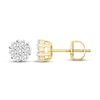 Thumbnail Image 2 of Previously Owned Diamond Stud Earrings 1/2 ct tw Round 14K Yellow Gold