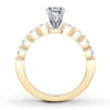 Thumbnail Image 2 of Previously Owned Colorless Diamond Ring Setting 5/8 ct tw Round 14K Yellow Gold