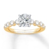 Thumbnail Image 3 of Previously Owned Colorless Diamond Ring Setting 5/8 ct tw Round 14K Yellow Gold