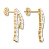 Thumbnail Image 4 of Previously Owned Diamond Earrings 1-1/4 ct tw Round 14K Yellow Gold