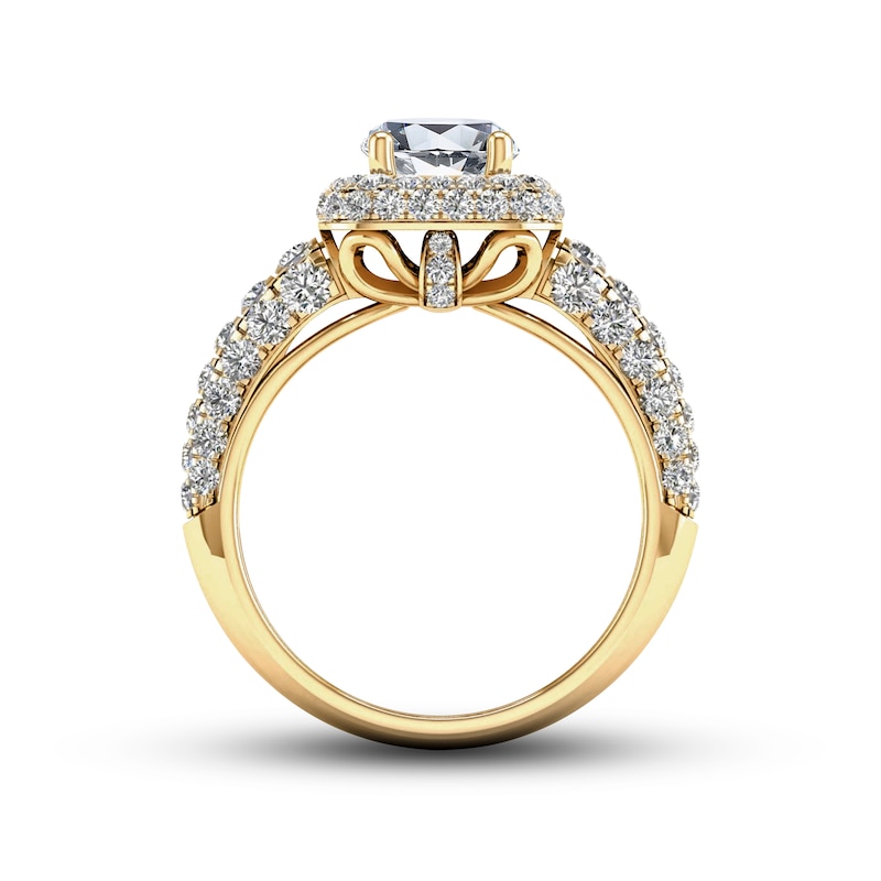 Main Image 2 of Previously Owned Diamond Engagement Ring Setting 1-1/4 ct tw Round 14K Yellow Gold