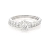 Thumbnail Image 1 of Previously Owned Oval-Cut Diamond Bridal Set 1-1/2 ct tw 14K White Gold Size 6.75
