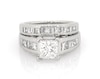 Thumbnail Image 1 of Previously Owned Princess-Cut Diamond Bridal Set 2-3/8 ct tw Platinum Size 4.25
