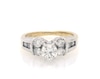 Thumbnail Image 1 of Previously Owned Diamond Five-Stone Engagement Ring 7/8 ct tw 14K Two-Tone Gold Size 5