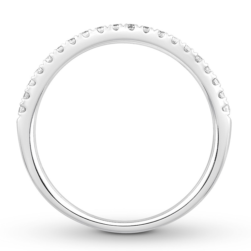 Main Image 2 of Previously Owned Colorless Diamond Anniversary Band 1/5 ct tw 14K White Gold