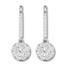 Thumbnail Image 3 of Previously Owned Diamond Dangle Earrings 1 ct tw Round-cut 14K White Gold