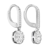Thumbnail Image 4 of Previously Owned Diamond Dangle Earrings 1 ct tw Round-cut 14K White Gold