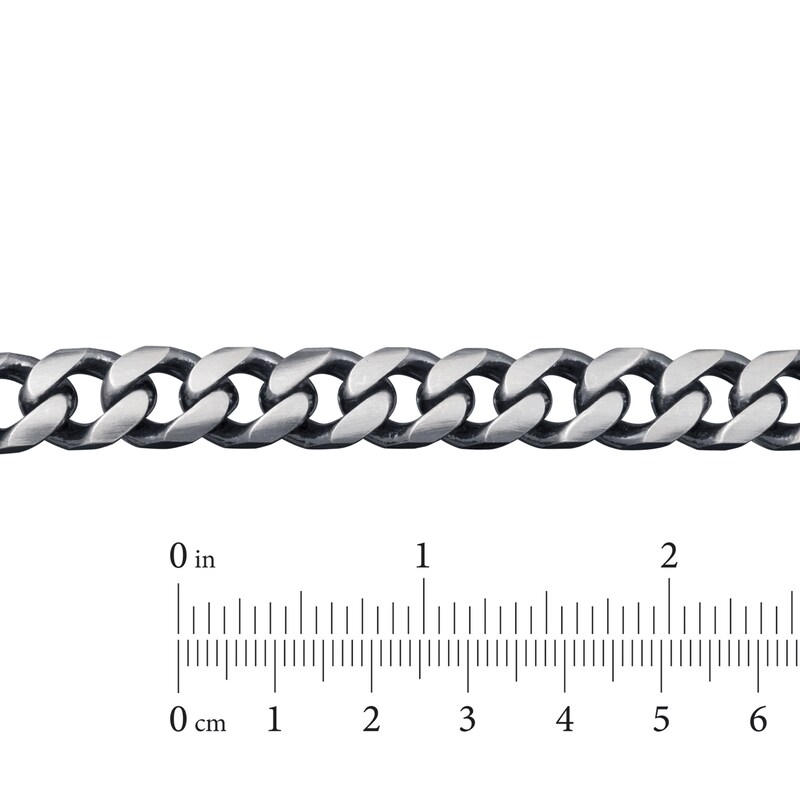 Main Image 5 of Previously Owned Curb Link Necklace Sterling Silver 24" 9mm