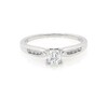 Thumbnail Image 1 of Previously Owned Princess-Cut Diamond Engagement Ring 1/2 ct tw 14K White Gold Size 6.5